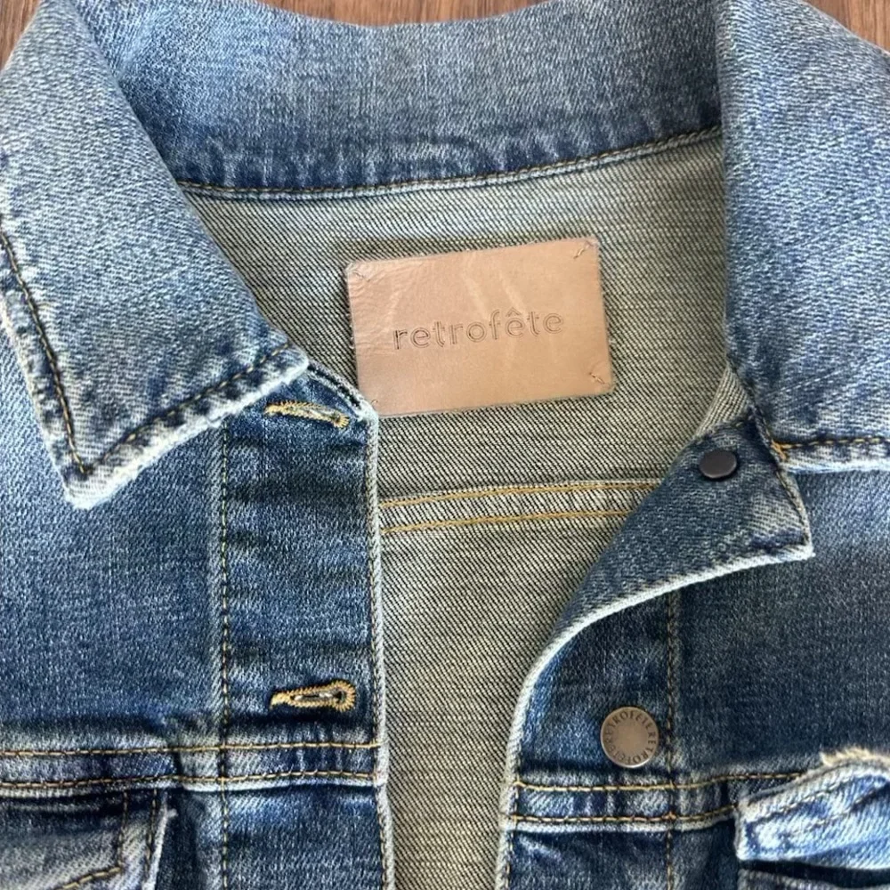 Retrofete Ada Puff-sleeve Denim Jacket - Picture 3 of 4